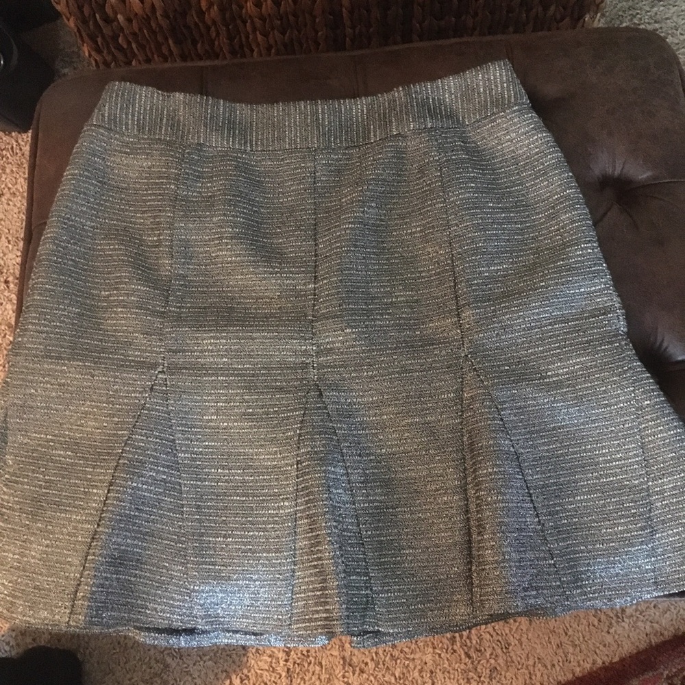 Silver, black and white skirt